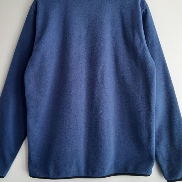 NAUTICA / Half-Zip Fleece Comfy Pullover Sweatshirt Blue Men's Sz M - Picture 7 of 9